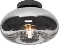 QAZQA ayesha - Art Deco Plafondlamp - 1 lichts - Ø 27 cm - Zwart