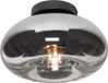 QAZQA ayesha - Art Deco Plafondlamp - 1 lichts - Ø 27 cm - Zwart