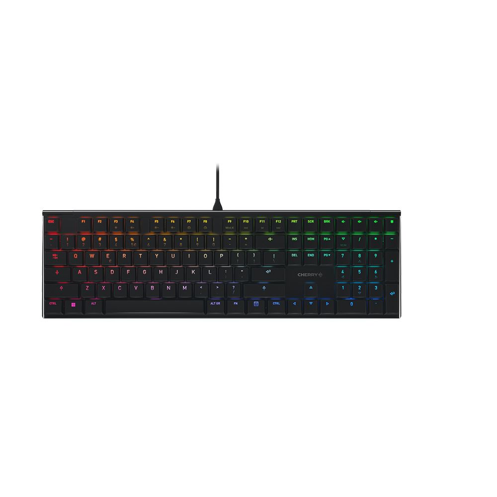 CHERRY MX 10.0N - QWERTY US International - Zwart - RGB - USB - Mechanisch Toetsenbord