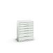 Bott Verso Schuifladenkast | 800x550x1000mm | 7 Laden | RAL 7035