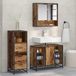 Maison Exclusive - Ensemble d'accessoires de salle de bain, 3 pièces. Fabriqué en bois recyclé et fibre de bois