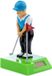 Puckator Solar bewegend figuur - Golfer - groen - kunststof - 12 cm