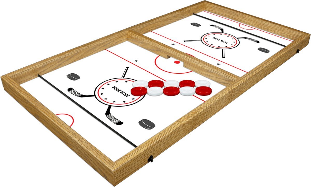 Yenigün tavla Sling puck bordspelletje - Sling Shot - Fast hockey - Vinger hockey - Snel spel voor 2 spelers - Hoogglans speelveld voor gemakkelijk schuiven