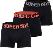 Superdry BOXER TRIPLE PACK Heren Onderbroek - Raven Black Marl