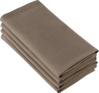 De Witte Lietaer Servetten Kalahari - 51x51 cm - Katoen - Bruin - 4 Stuks