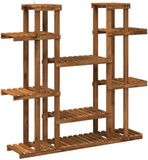 vidaXL Plantenstandaard Naturel 123 x 25 x 114,5 cm Massief Acacia Hout