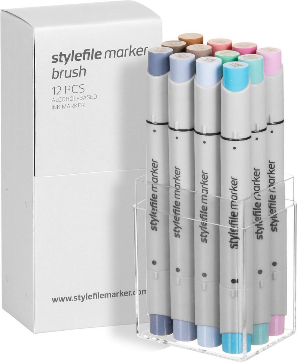 Stylefile Markers Stylefile Twin Marker Brush 12er Set multi 21