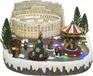 Lumineo - LED tafereel kerst Rome 31,5x29x18-25L multi