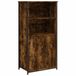 vidaXL Hoge kast, gerookt eikenfineer, 62x36x121,5 cm, houtvezelplaat