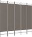 vidaXL Kamerscherm met 5 panelen 300x200 cm stof antracietkleurig