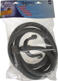 WPRO Afvoerslang 2.5mtr - Recht / Haaks Ø19mm - 8015250004595