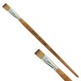 KUM Acryl- en olieverfpenseel Wood Line plat maat 18