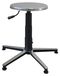Tabouret, siège en acier inoxydable, socle en aluminium, réglable en hauteur, 46-65 cm