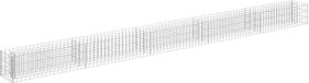 vidaXL Gabion plantenbak - Verhoogd - 450x30x30 cm - Gegalvaniseerd staal