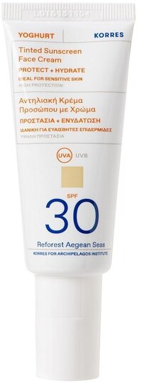 KORRES KORRES Yoghurt Tinted Sunscreen Face Cream SPF30 Zonbescherming 40 ml