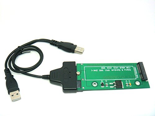 Sintech 18Pin naar SATA Adapter met USB SATA Kabel, Compatibel met Sandisk SDSA5JK ADATA XM11 SSD Van Asus UX31 UX21