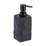 Tendance Zeeppompje/dispenser Ruby - zwart - kunststeen - 18 cm - 260 ml