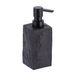 Tendance Zeeppompje/dispenser Ruby - zwart - kunststeen - 18 cm - 260 ml