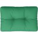 Coussin de palette vert 50x40x12 cm tissu