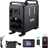 VEVOR 8KW Diesel Standkachel - Zwart - Bluetooth APP Bediening - 1 Jaar Garantie