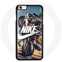 Nike Etui voor iPhone 8 Wit Logo Motorcycle Wheel Maniacase