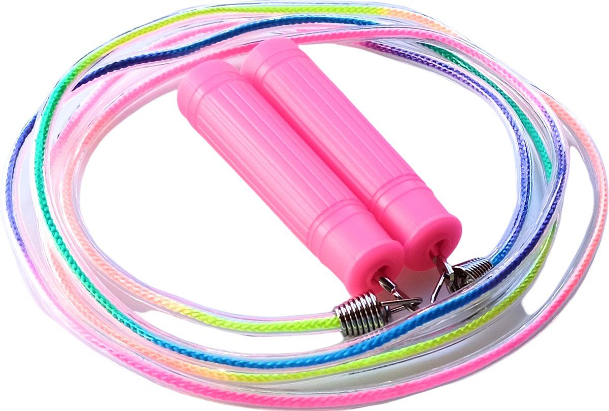 Jobber Toys Jobber Ropes Springtouw Kinderen - Multicolor - Unicorn - 230 cm