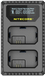 Nitecore USN1 - USB Charger for Sony Digital Camera Batteries - Black