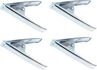 Merkloos / Sans marque Interbosch B.V. Zeilklem - 4x - zeilclip - metaal - 10 cm - Klemmen voor dekzeilen