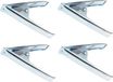 Merkloos / Sans marque Interbosch B.V. Zeilklem - 4x - zeilclip - metaal - 10 cm - Klemmen voor dekzeilen