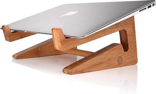 QUVIO Laptop standaard van hout Ergonomisch werken Universeel