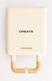 CREATE STONE STUDIO 211218 Sandwichmaker, Grill en Wafelijzer, 800W, Wit
