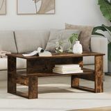 vidaXL Salontafel, gerookt eikenfineer, 90 x 50 x 40 cm, houtvezelplaat