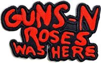 Guns N' Roses - Cut Out Was Here Patch - Rood