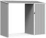 vidaXL Abri à bois 245x98x159 cm Acier galvanisé Gris