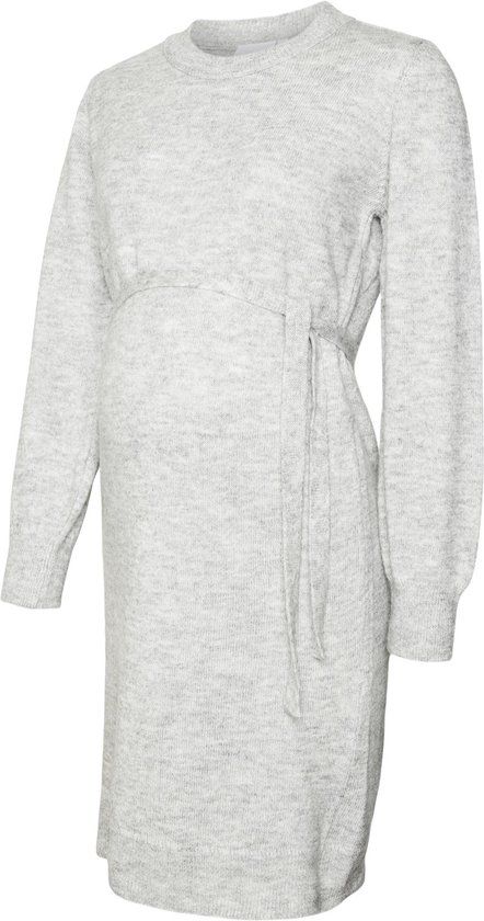 Mama-Licious MLNEWANNE Zwangerschapsjurk - Light Grey Melange - Maat S