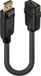 Lindy - Video/audio-adapter - DisplayPort (M) naar HDMI (V) - 0.15 m - zwart