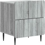 vidaXL Nachtkastje Grijs Sonoma Bewerkt Hout 43 x 34,5 x 49,5 cm