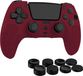 oCreon PlayStation Beschermhoes - Geschikt voor DualSense en PlayStation 5 - Siliconen hoes - Controller - 8 thumbsticks - Cover voor Playstation Wireless in geel