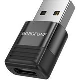 Borofone Adaptateur de Données et de Chargement USB-C - USB-A BV18, Noir