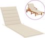 vidaXL Ligbedkussen 200x70x3 cm Oxford stof Crème