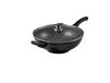 Pradel Excellence 52885M wok in steen-look met glazen deksel, 32 cm