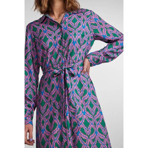 PIECES PCASHLEY Blousejurk Dames Groen/Roze