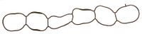 Gasket, Ajusa Gasket, intake manifold