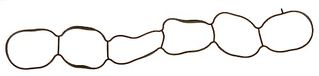 Gasket, Ajusa Gasket, intake manifold
