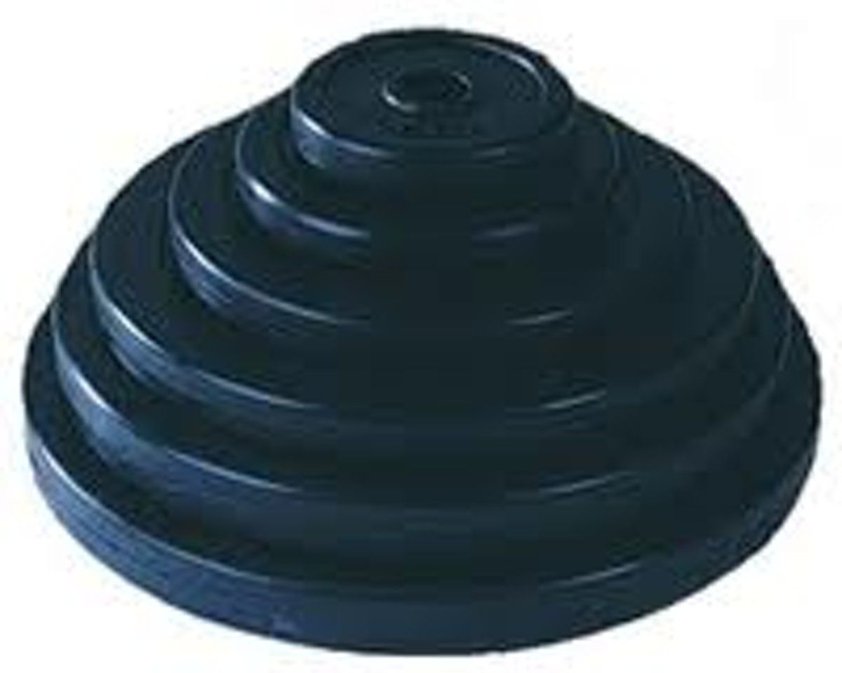 Tunturi Halterschijf 15 kg - 30 mm - Rubber