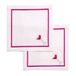 Vondels cosmopolitan white cocktail napkins (set of 2)