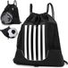 Ibenzoa® Sac à dos sportif polyvalent avec cordon de serrage et sac de rangement amovible en filet pour ballon de basket pour garçons et filles