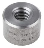 RS PRO Spindelmoer cilindrisch, 14 mm, buiten-Ø: 30 mm, lengte: 21 mm