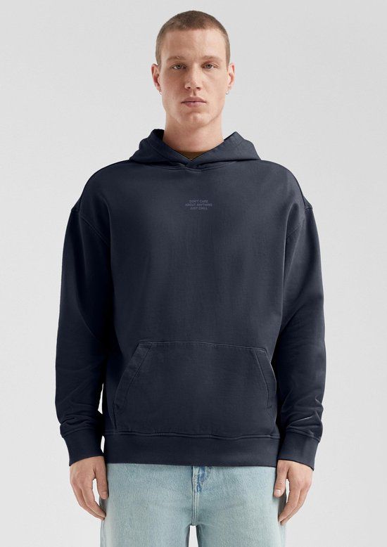QS s.Oliver Sweatshirt met capuchon diepblauw L