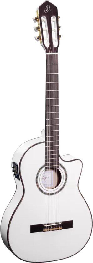 Ortega RCE145WH 4/4 Classical Guitar - White
